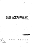 Heathkit TT-1A-Tube-Tester - Manual